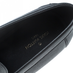 Pre Owned Louis Vuitton Ardoise Taiga Leather Major Loafers Size 43