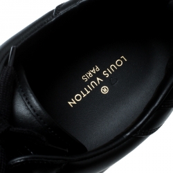 Pre Owned حذاء رياضي لوي فيتون ريفولي كانفاس مونوغرامي وجلد أسود مقاس 41