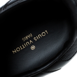 Pre Owned حذاء رياضي لوي فيتون ريفولي كانفاس مونوغرامي وجلد  أسود مقاس 41