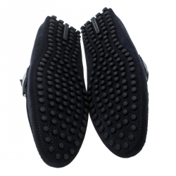 مملوكة مسبقًا حذاء لوفرز لوي فيتون هوكنهيم سويدي أزرق مقاس 41.5