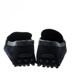 مملوكة مسبقًا حذاء لوفرز لوي فيتون هوكنهيم سويدي أزرق مقاس 41.5