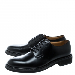 Louis Vuitton Black Leather Lace Up Oxfords Size 41
