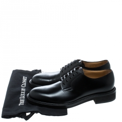 Louis Vuitton Black Leather Lace Up Oxfords Size 41
