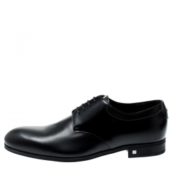 مملوكة مسبقًا Louis Vuitton Black Leather Lace Up Derby Size 41