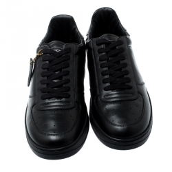 مملوكة مسبقًا حذاء رياضي لوي فيتون ريفولي جلد أسود مقاس 41.5