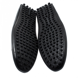 Pre Owned حذاء لوفرز لوي فيتون جلد أسود بشراشيب مقاس 42.5