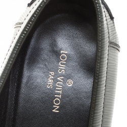 Pre Owned حذاء لوفرز لوي فيتون ميجور جلد إيبين أخضر مقاس 43.5