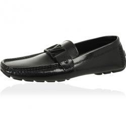 Louis Vuitton Black Patent Monte Carlo Loafers Size 43