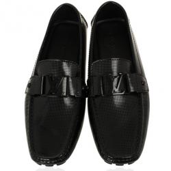 Louis Vuitton Black Patent Monte Carlo Loafers Size 43