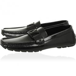 Louis Vuitton Black Patent Monte Carlo Loafers Size 43