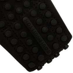 مملوكة مسبقًا Louis Vuitton Black Suede Hockenheim Loafers Size 43.5