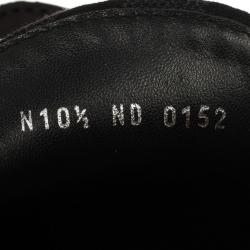 مملوكة مسبقًا Louis Vuitton Black Suede Hockenheim Loafers Size 43.5