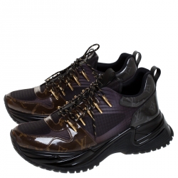 Pre Owned Louis Vuitton Monogram Canvas Runaway Pulse Sneakers Size 42.5