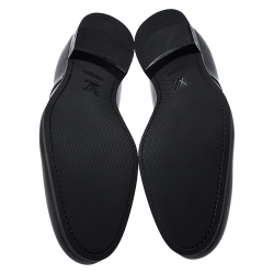 Pre Owned Louis Vuitton Black Leather Lace Up Derby Size 44