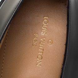 Pre Owned Louis Vuitton Black Leather Lace Up Derby Size 44