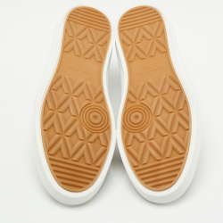 Pre Owned Louis Vuitton Grey Canvas and Leather Americas Cup Move Low Top Sneakers Size 40