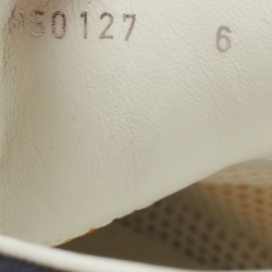 Pre Owned Louis Vuitton Grey Canvas and Leather Americas Cup Move Low Top Sneakers Size 40