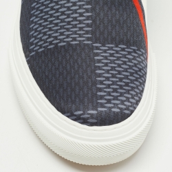 Pre Owned Louis Vuitton Grey Canvas and Leather Americas Cup Move Low Top Sneakers Size 40