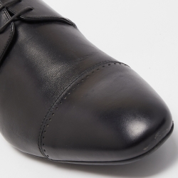 Louis Vuitton Black Leather Lace Up Derby Size 42.5
