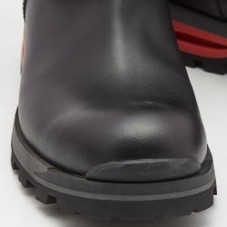 مملوكة مسبقًا Louis Vuitton Black Infini Empreinte Leather Midcalf Length Boots Size 43