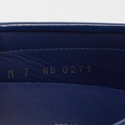 مملوكة مسبقًا Louis Vuitton Blue Leather Monte Carlo Loafers Size 41
