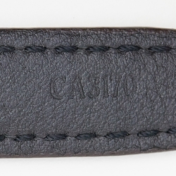 Louis Vuitton Gold Tone Sign It Damier Ebene Leather Bracelet
