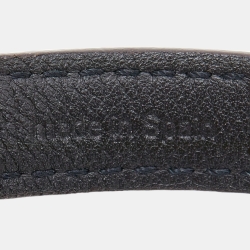 Louis Vuitton Gold Tone Sign It Damier Ebene Leather Bracelet