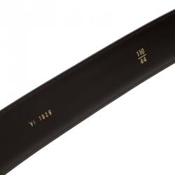 مملوكة مسبقًا حزام لوي فيتون كلاسيك جلد يوتاه عنابي 110 سم