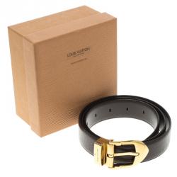 مملوكة مسبقًا حزام لوي فيتون كلاسيك جلد يوتاه عنابي 110 سم