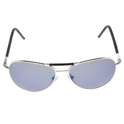 Pre Owned Louis Vuitton Blue/Silver Z0659U Damier Graphite Conspiration Pilote Aviators