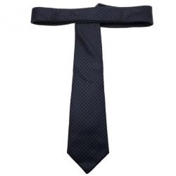 مملوكة مسبقًا Louis Vuitton Blue Printed Silk Tie