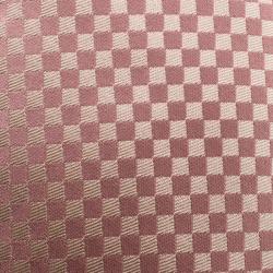 Pre Owned Louis Vuitton Pink Checked Jacquard Silk Tie