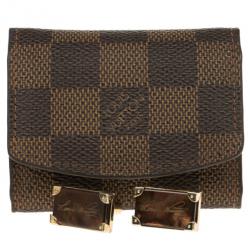 Louis Vuitton Brown Signature Cufflinks