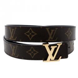مملوكة مسبقًا حزام لوي فيتون كانفاس مونوغرامي بالشعار 90 سم