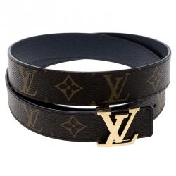 مملوكة مسبقًا حزام لوي فيتون كانفاس مونوغرامي بالشعار 90 سم