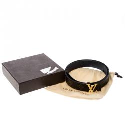 مملوكة مسبقًا حزام لوي فيتون كانفاس مونوغرامي بالشعار 90 سم