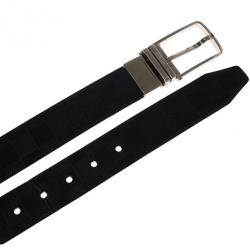 مملوكة مسبقًا Louis Vuitton Damier Graphite Leather Boston Belt 90CM