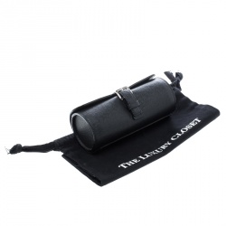 Pre Owned Louis Vuitton Black Taiga Leather 3 Watch Case  