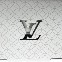 Pre Owned Louis Vuitton Champs-Elysées Laser Engraved Monogram Flower Card Holder