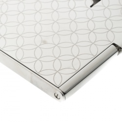 Pre Owned Louis Vuitton Champs-Elysées Laser Engraved Monogram Flower Card Holder