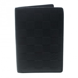 Pre Owned Louis Vuitton Black Damier Infini Leather Passport Cover 
