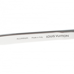 Pre Owned نظارة شمسية لوي فيتون وايفارر ZO999U فضية سوداء