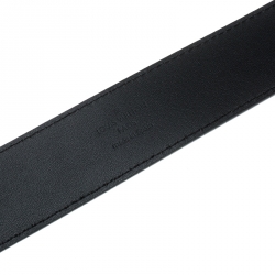 Pre Owned Louis Vuitton Black Leather Pont Neuf Belt 85cm