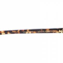 مملوكة مسبقًا نظارة شمسية أفياتور لوي فيتون Z0846U ستار شيب بني / ذهبي