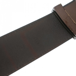 مملوكة مسبقًا حزام لوي فيتون دامييه إيبين حروف 85 سم