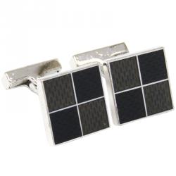 Louis Vuitton Damier 4 Square Enamel Sterling Silver Cufflinks