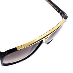 مملوكة مسبقًا Louis Vuitton Black and Gold Evidence Men Sunglasses