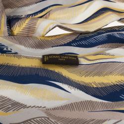 Louis Vuitton Silk Printed Men Scarf