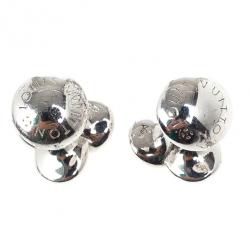 Louis Vuitton Silver Bouquet Cufflinks