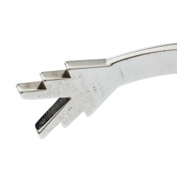 Louis Vuitton VVV Silver Tone Hinged Cuff Bracelet